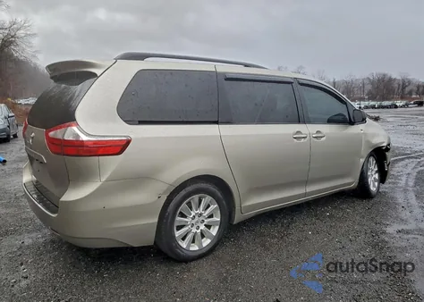 2015 Toyota Sienna Xle из США, поврежденный, VIN 5TDDK3DC5FS109836